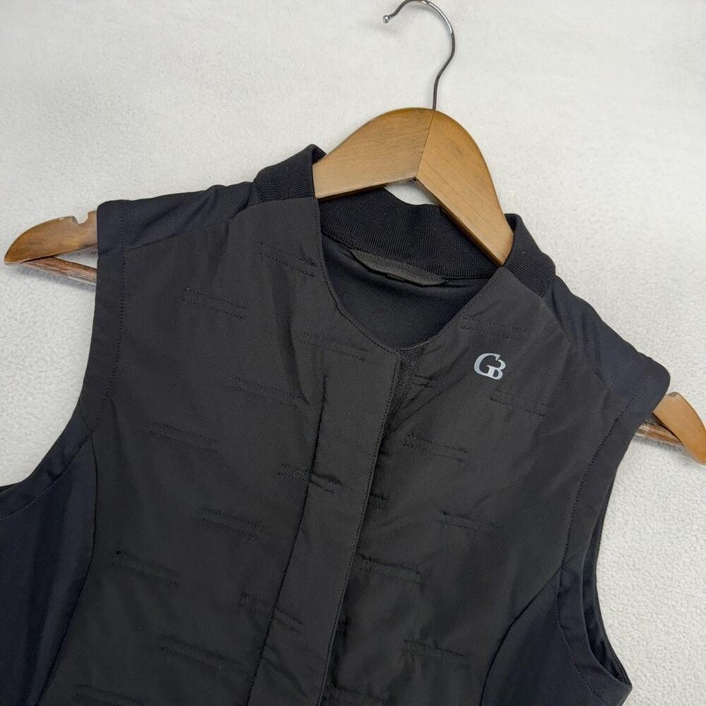 Galway Bay Golf Vest Women's XS Black Full Zip Hybrid Pockets Tech performance